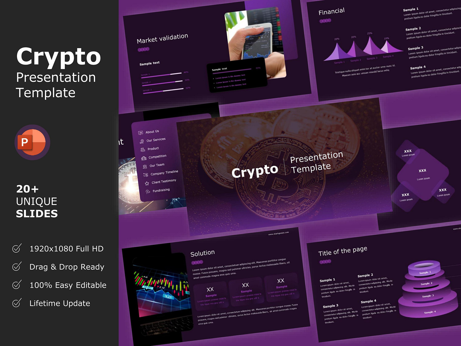 Crypto Presentation Deck - Power Point Template (PPT) by presentationstudio  on Dribbble