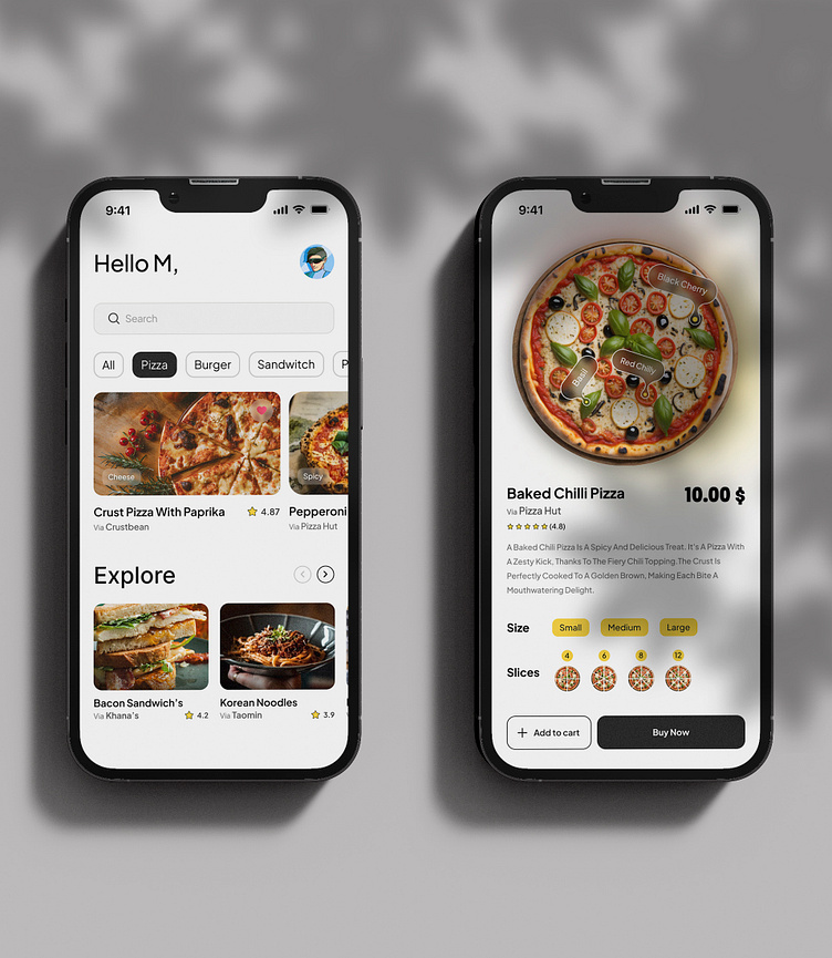 Food App Design by M. Maksumul on Dribbble