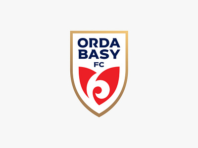 Ordabasy Football Club champion crest emblem ethnic flower football club kazakh kazakhstan league ordabasy ornament premier league shield shymkent soccer sports tulip