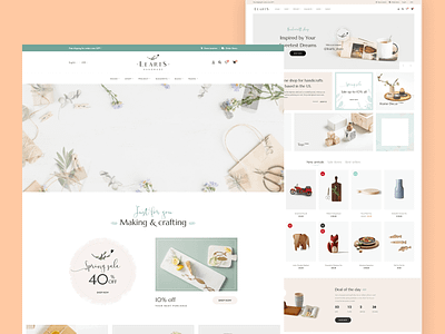 Learts - Handmade Shop eCommerce HTML Template website template