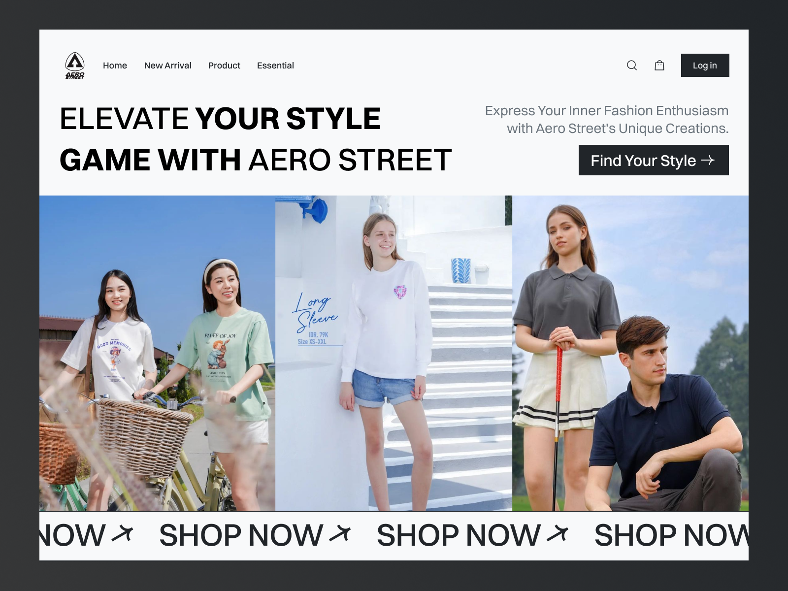 Aerostreet-Hero Section👕 apparel clothing clothing brand clothing company ecommerce exploration fashion fashion brand fashion website landing page market motion online shop outfit store streetwear wear web web design
