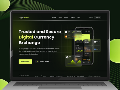 Crypto Currency Website Design ai website design bit coin crypto crypto currency website cryto currency currency dark theme website design digital currency nft ui ui design ui ux design website website design