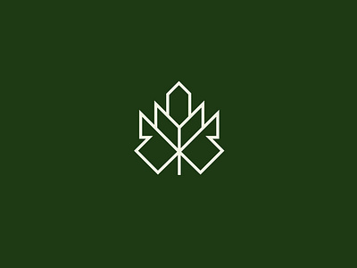 leaf branding design fall graphic design green leaf leaves logo logomark mark nature symbol vegan