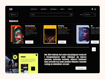 FeST - eCommerce design for the event industry design ecommerce ecommerce design magento 2 magento ecommerce online store ui ux ux design uxui web design