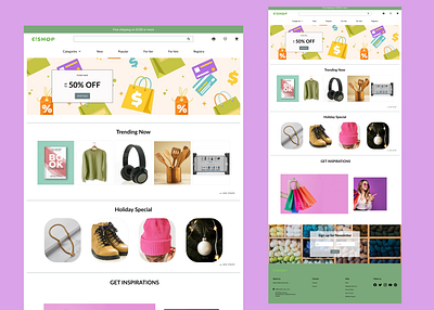 E-commerce Shop UI design ui
