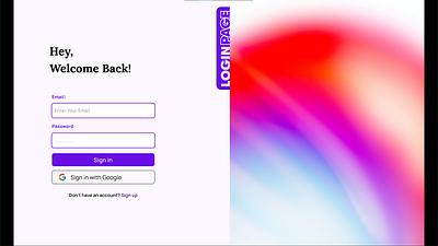 Login page Design