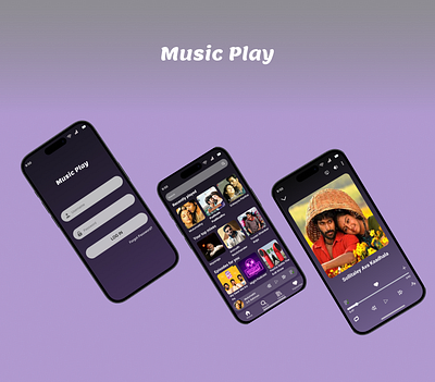 Music Application design music ui