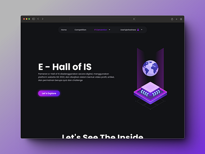 ISE! 2022 Website : E-Hall of IS information system quiz ui web design