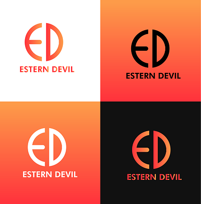 E and D minimalist logo with branding branding graphic design logo logos minimalist logo