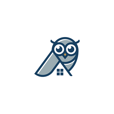 Logo Real Estate bird home owl real estate