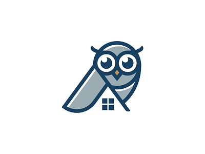 Logo Real Estate bird home owl real estate