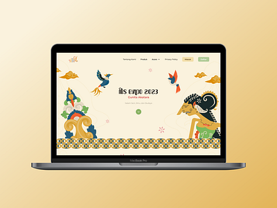 ITS EXPO 2023 Website design culture design wayang website design