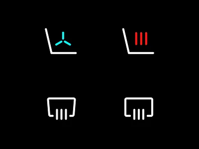 Automotive System Icons auto car design icon logo loops ui