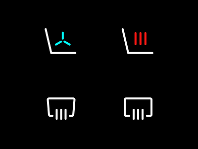 Automotive System Icons auto car design icon logo loops ui