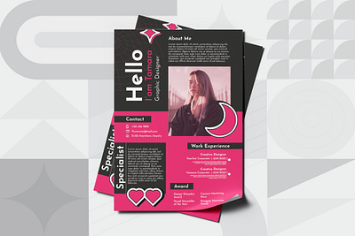 Modern Creative Resume Design Template graphic design resume template