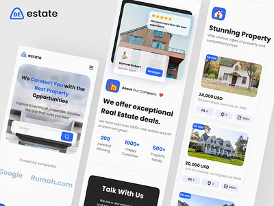 Deestate - Landing Page Mobile Responsive webdevelopment