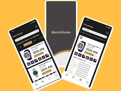 Watch Store App Design figma modern design uiux design user research