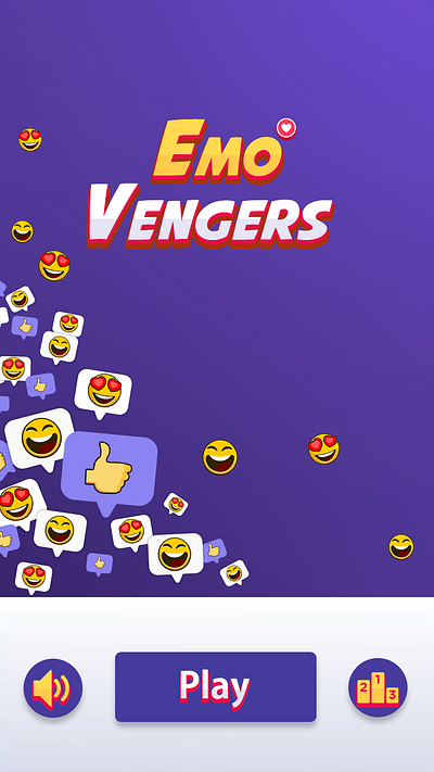 Emo Vengers game concept game gui game kit game ui game ui design gui messenger messenger game mobile game ui mobile game ui design