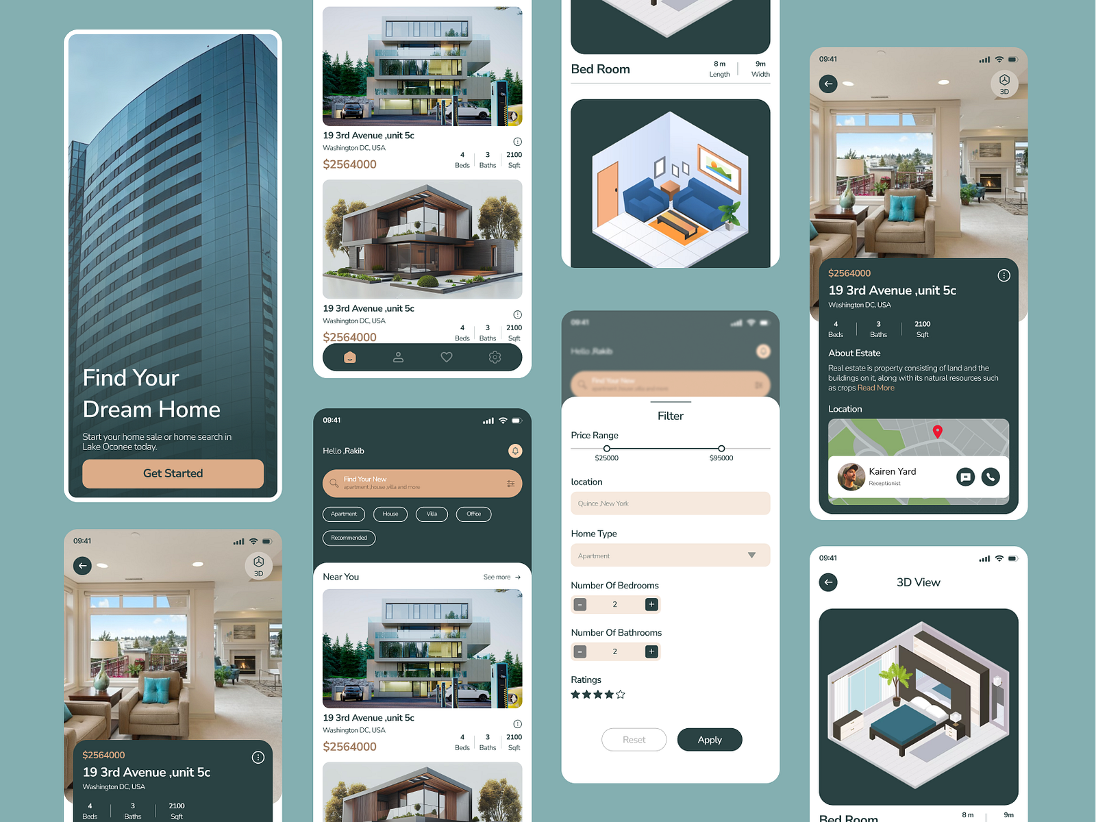 Real Estate App Design