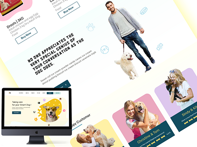 Pet Care Website Design animation creative design figma modern design uiux design user research