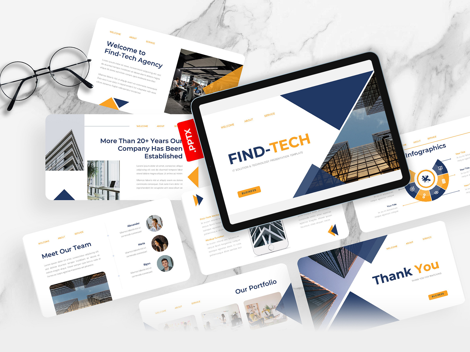 Find-Tech PowerPoint Template by Ermedia Studio on Dribbble