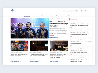 Hero Redesign - Kominfo Landing Page design figma graphic design hero jumbotron kominfo indonesia landing page redesign landing page redesign web revamp web ui ui design ui exploration web apps web design