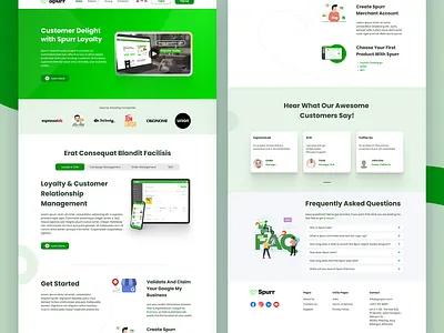 Spurr Website Concept customer design loyalty management offer website