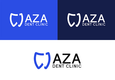 "Aza Dent Clinic" logo branding branding design graphic design logo logo branding