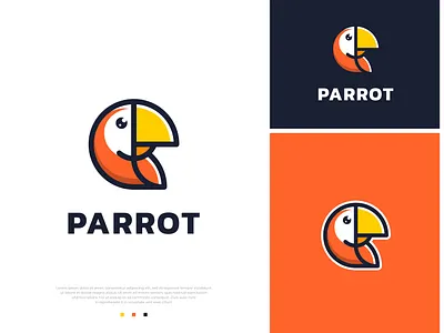 Parrot Bird Logo bird branding cartoon character creative design graphic design illustration logo logo design macaw mascot minimalist modern parakeet parrot simple ui ux vector
