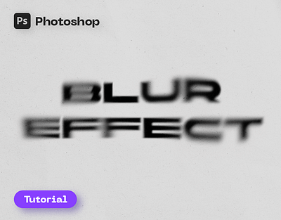 How to Make a Text Blur Effect in Photoshop | Tutorial adobe photoshop blur effect graphic design photoshop text blur text blur effect tutorial video youtube