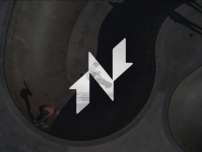 Letter N Futuristic Logo affinity designer arrow branding futuristic graphic design identity illustration letter lettering logo luxury minimalist modern n simple skate skateboard sport typography vector