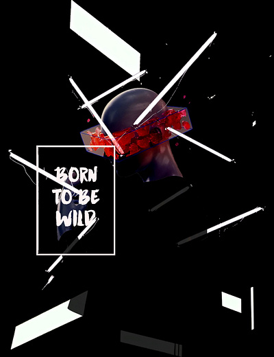 Born To Be Wild graphic design t shirt mockups