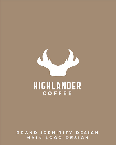 Highlander Coffee branding design graphic design illustration logo monogram typography vector