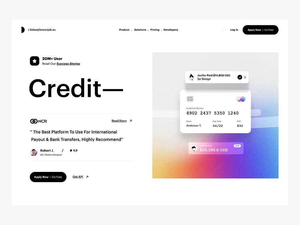 Card UI designs, themes, templates and downloadable graphic elements on ...
