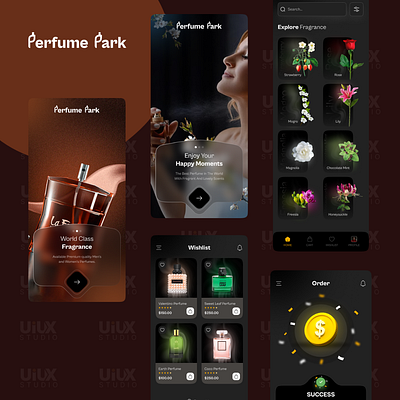 Perfume Buying App UI Concept: Perfume Park ui