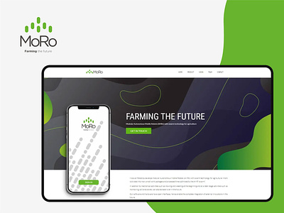 Case Study: MoRo – One Page Website Design branding graphic design one page ui user interface web design website design