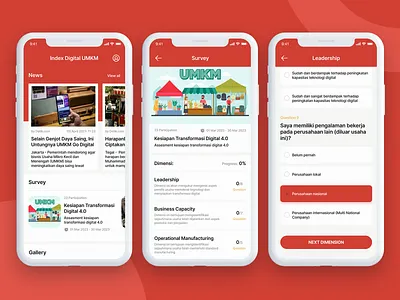 Index Digital UMKM Project detail home page question survey ui umkm