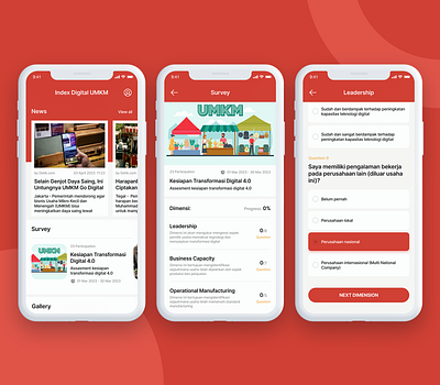 Index Digital UMKM Project detail home page question survey ui umkm