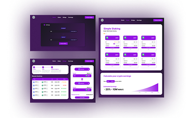 Crypto Landing Page Design bridge design crypto web design crypto website design homepage design landing page design stake design swaping design ui uiux design ux