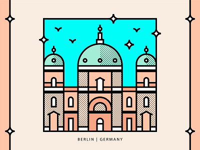 Buuuildings ✨ Landmarks in the world architecture architecture design berlin buildings city design florence germany graphic design illustration italy landmarks lineart monza city rome spain travel travelart vector vectorart