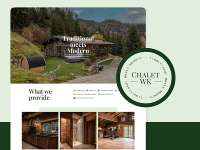 landing Page Design chalet company chalet graphic design green website hotel landing page landing page motel ui ui design ui designer uiux design user interface user interface design ux design villa web design website design