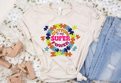 Autism Superpower Chic Tee Design 3d animation branding cool t shirt design custom t shirts design custom t shirts graphic design groovy t shirt design merchandise motion graphics school t shirt design simple t shirt design statement t shirts t shirt t shirt design template trendy t shirt tshirt designs typography t shirt ui vintage