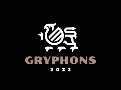Gryphons branding concept design gryphon logo