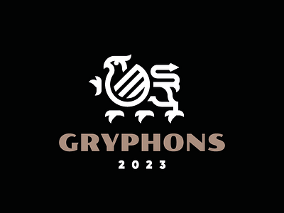 Gryphons branding concept design gryphon logo