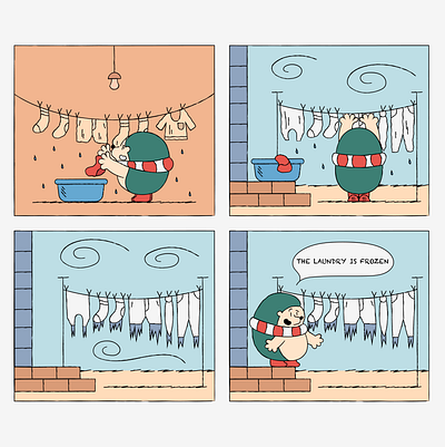 Laundry in November 🧺🧦 cold