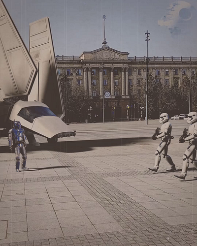 Stormtroopers In The City 3d animation cinema city conquer dead film galaxy history loop motion design nikolaev space star starship stormtrooper tv uktaine war wars