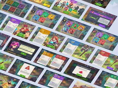 Game UI artdirection game game ui game uiux hero mobile game ui