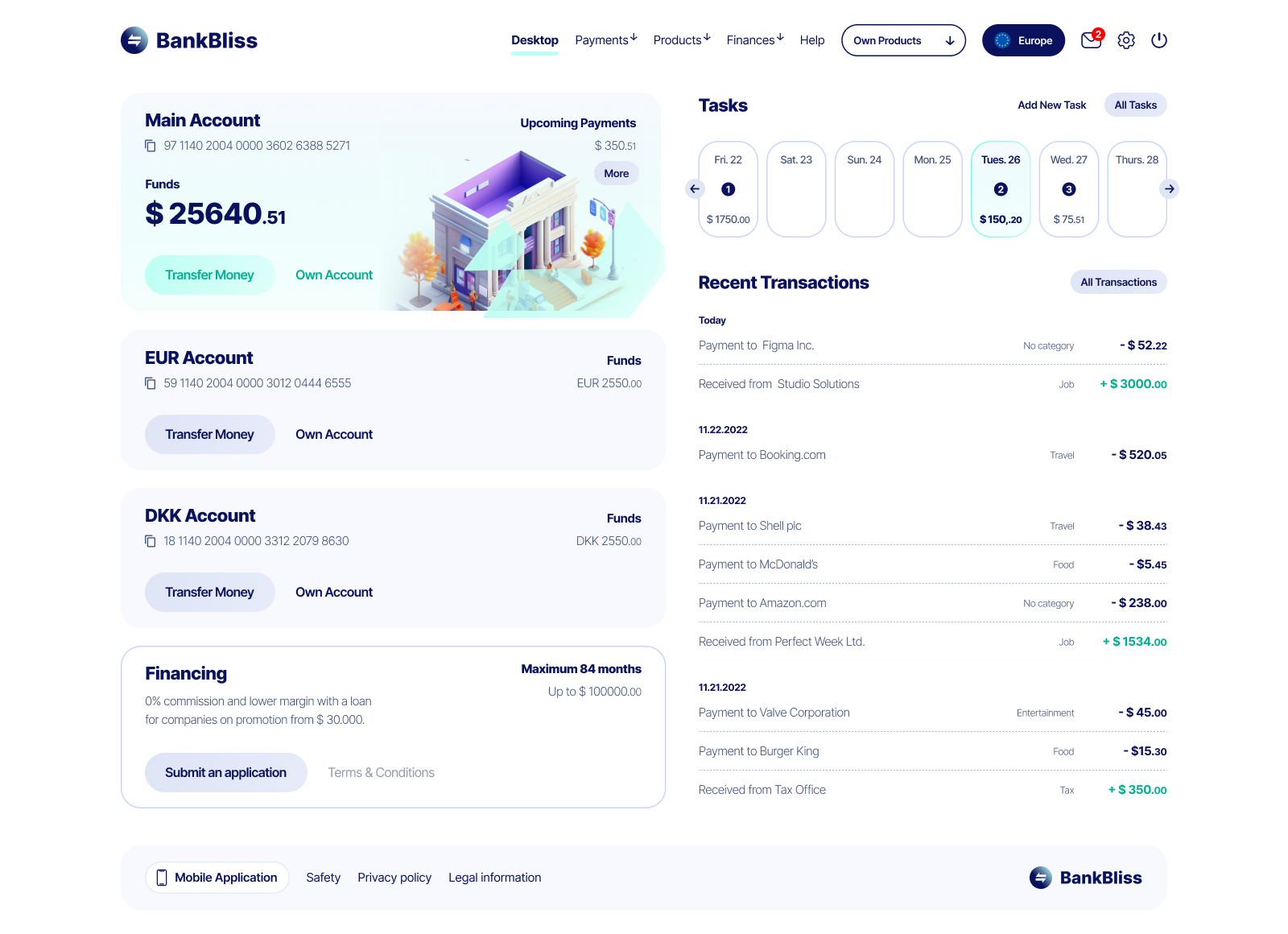 Digital Bank Application By Wojciech Kaczmarczyk On Dribbble   Original 57cc5f9c4c523bf218b0551b91a68f8c 