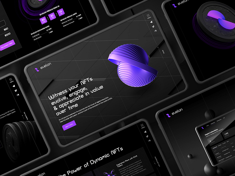 Evelon — UI Design for dNFT Platform by Sigma Software Design on Dribbble