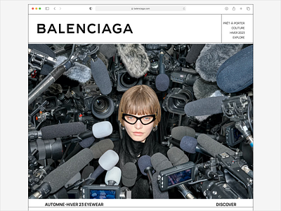 Balenciaga Site balenciaga design fashion minimal ui ux web